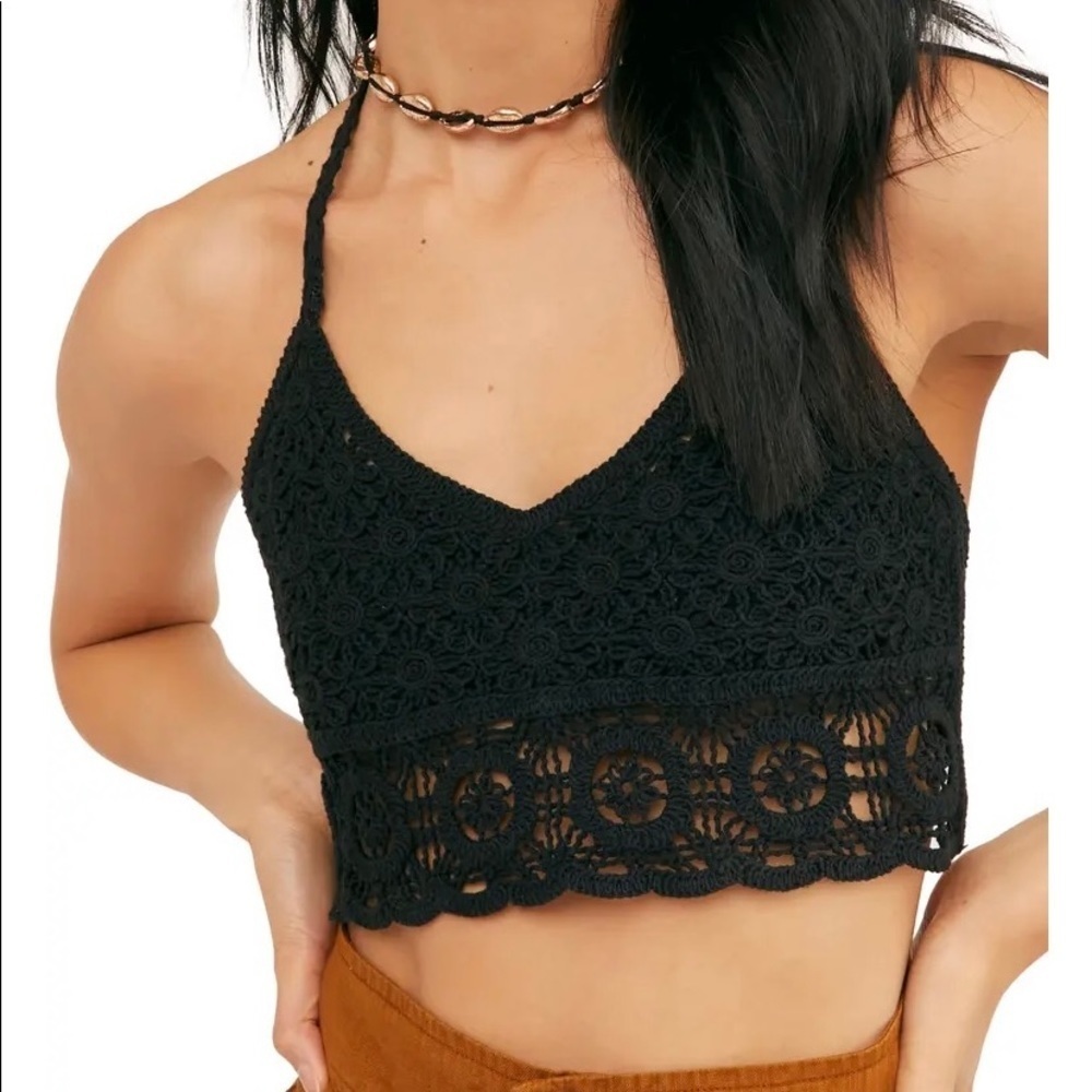 Intimately FP Sydney Crochet Bralette NWT L
